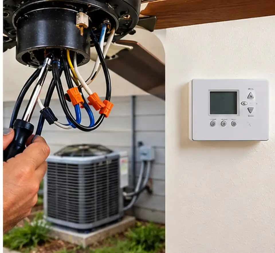 Ceiling Fan Controls and HVAC Wiring What Connects to What