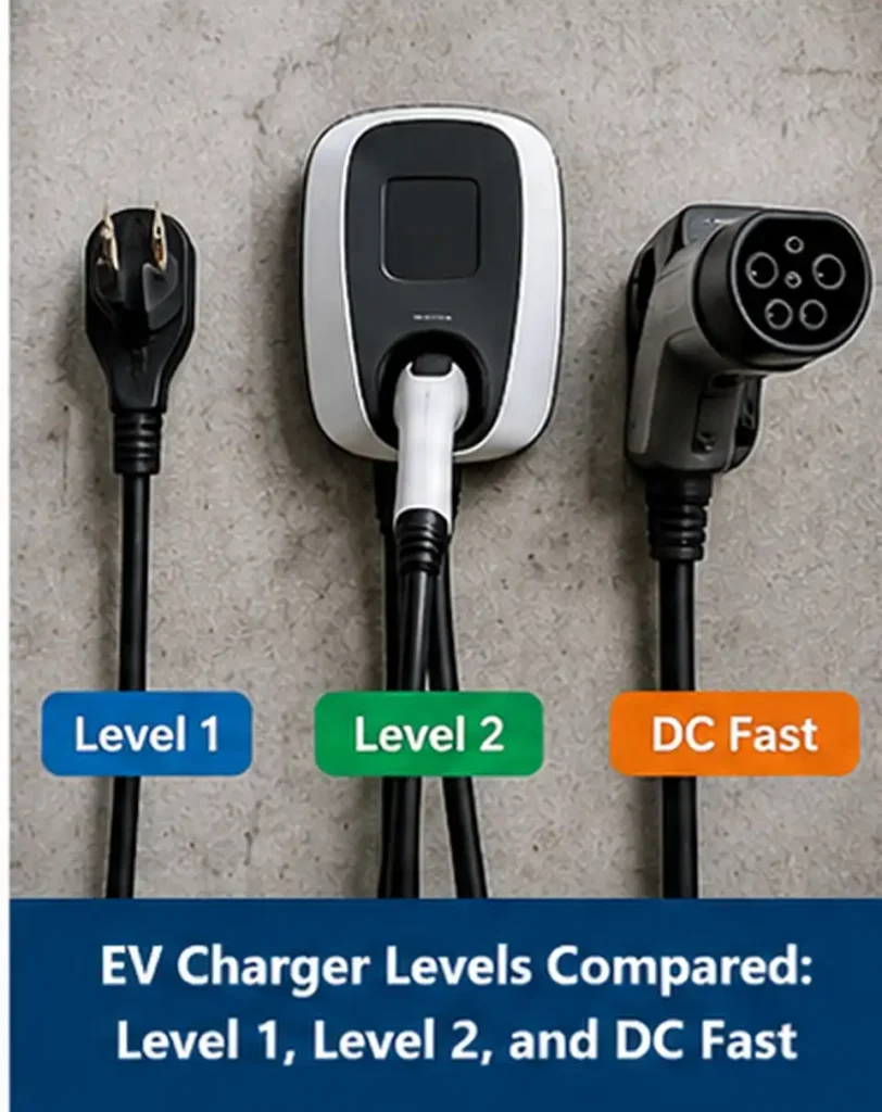 EV Charger Levels Compared Level 1, Level 2, and DC Fast