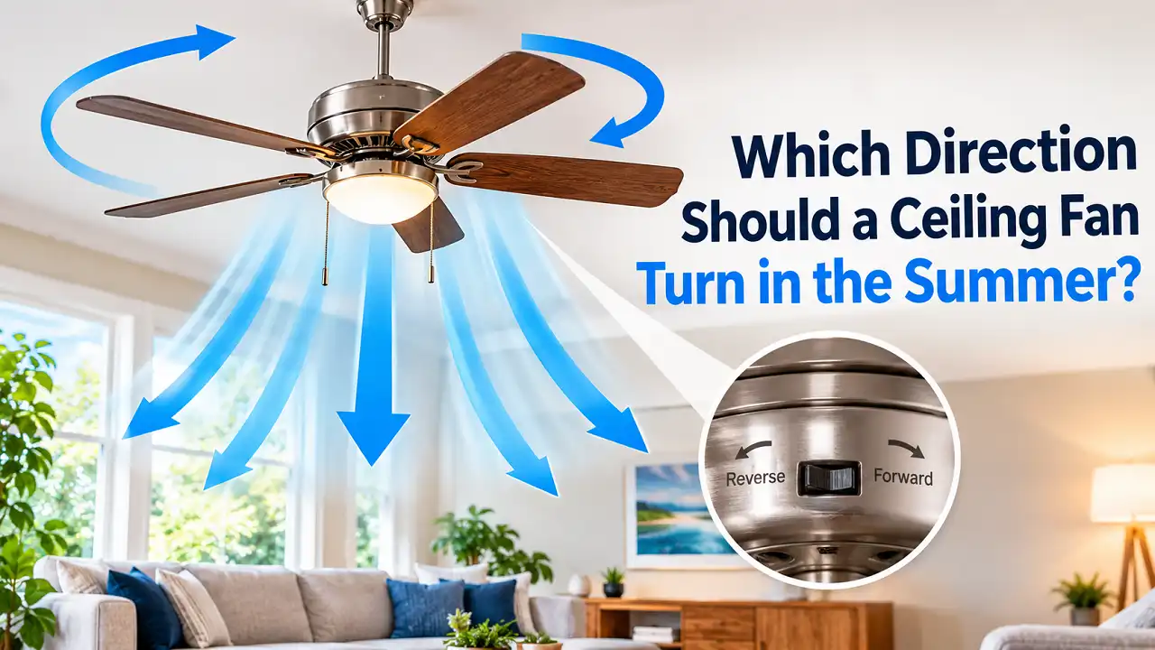 Which Direction Should a Ceiling Fan Turn in the Summer
